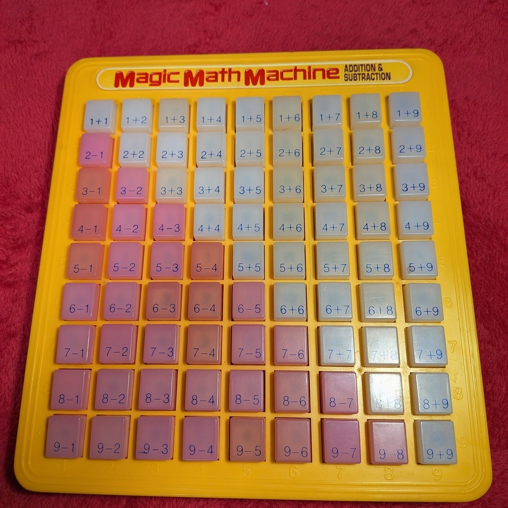 Magic Math Machine Addition Subtraction Learning Toy Yellow - Picture 1 of 9